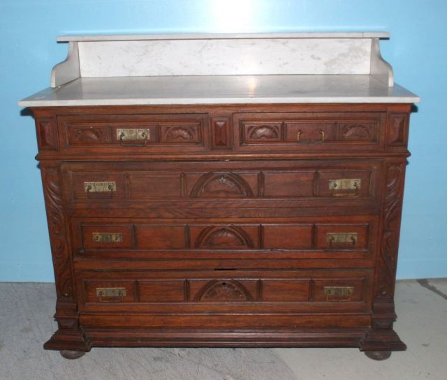 Nineteenth Century Oak Washstand