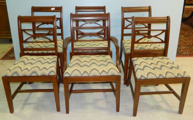 Set of Six Mahogany Dining Chairs