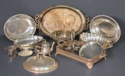 Group of Fourteen Silverplate Pieces