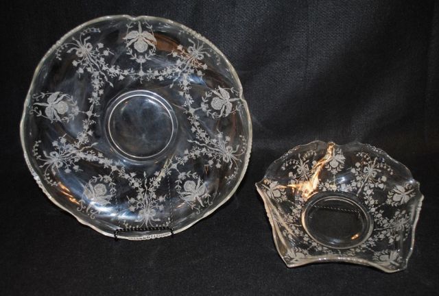 Two Heisey Crystal Bowls