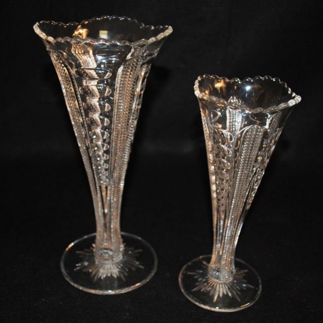 Pair of Heisey Crystal 